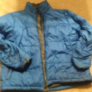 North Face mens M blue coat.